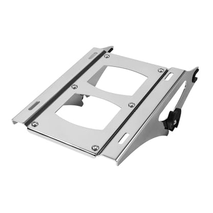 TCMT King Motorcycle Trunk Box Wrap-Around Backrest Two Up Mounting Rack Fit For Harley 2014-2025 Trunk Touring CVO Road King Road Glide Street Glide Electra Glide - color: Style A+Chrome 2 Up Rack#3