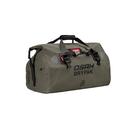 Waterproof Duffel& Luggage Bag - Motorcycle Dry Bag Tail Saddle Bags with Roll Top Closure,Large Storage Space,for Camping, Kayaking, Fishing & Traveling(Green, 40L) - color: Green, size: 40L