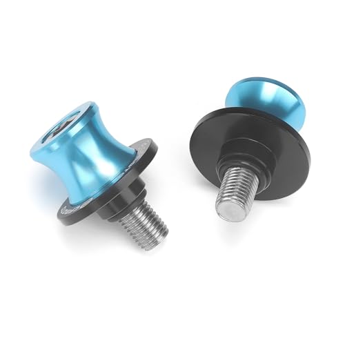 10MM 450SS Swing Arm Spools Sliders Fit For CFMOTO 450SS / 450NK / 650NK / ibex450 Stand Frame Slider Crash Bar Accessories,CNC T6061 Aluminum (Sky Blue) - color: Sky Blue