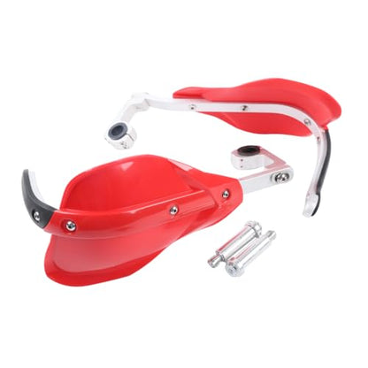 TCT-MOTORPARTS Red 7/8" 22mm Hand Guards Dirt Bike Handguards Fit for KDX200 KLR250 KX250 KLX250 KLX300 SM/R KLX140L CRF XR DRZ - color: Red