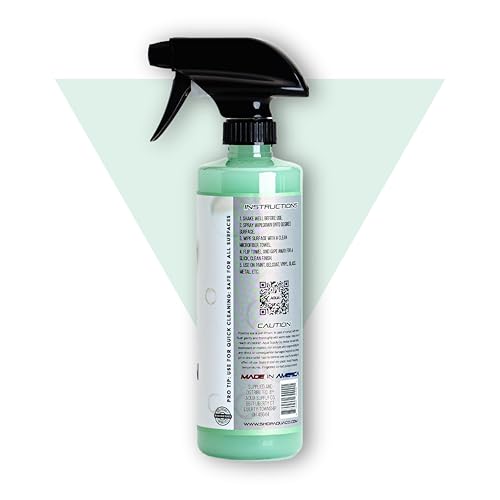 AquaClean WIPEDOWN Ceramic Quick Detailer Spray & Waterless Wash | SiO2 Hydrophobic Coating | Car, Truck, Boat, RV, Motorcycle & Off-Road | UV Protection | Shine & Protect | USA Made | 16oz