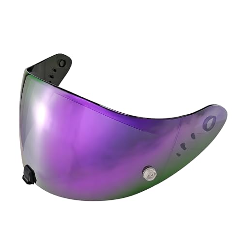T520 Motorcycle Helmet Visor Replacement Compatible with Scorpion EXO T520/R1 Air/ST1400 UV Protection Anti-Scratch (Deep purple-For day) - color: Deep Purple-for Day
