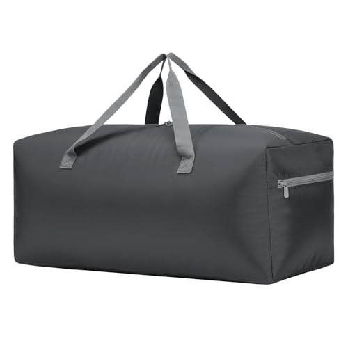 iFARADAY Foldable Duffel Bag 30" / 75L Lightweight with Water Rresistant for Travel-Grey - color: Grey-75L