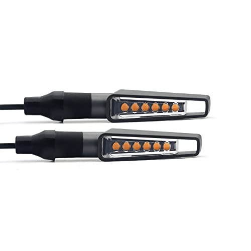 Mini Led Turn Signal Lights for MT-07 MT-09 FZ-09 MT-10 YZF R1 R3 R6 R25 FJ09 FZ07 FZ1CB1000RR(No Sequential, Space Grey-4pcs) - color: Space Grey-4pcs, size: No Sequential