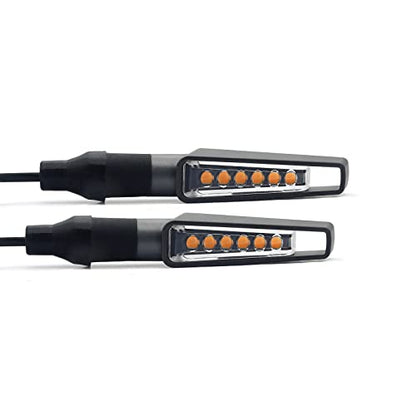 Mini Led Turn Signal Lights for MT-07 MT-09 FZ-09 MT-10 YZF R1 R3 R6 R25 FJ09 FZ07 FZ1CB1000RR MSX 125 GROM(No Sequential, Space Grey-2pcs) - color: Space Grey-2pcs, size: No Sequential