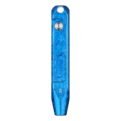 OKNIFE Otacle D1 Titanium Alloy EDC Multi-Bit Pocket Screwdriver, 8 in 1 Magnetic Mini Screwdriver Repair Multitool for Computer Eyeglasses Daily Home Improvement (Snowflake Blue) - color: Snowflake Blue