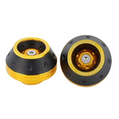 Motorbike Falling Protections Motorcycle Front Fork Frame Sliders Scooter Wheel Pad Wheel Crash Protector Daily Commute Motorcycle Gear - color: Yellow