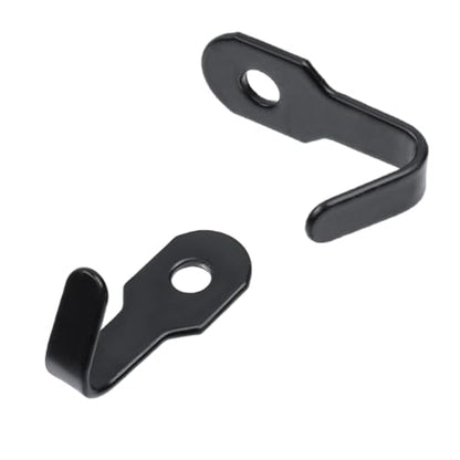 Oedema 40 Pcs Wall Mounted Mini J Hook Heavy Duty Stainless Steel Coat Hook Hanger with Screws for Towel, Coat, Black - style: Black,40 Pcs