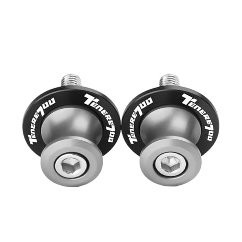 Swing Screw Sliders Spools for TENERE 700 Tenere T7 Rally 2020 2021 2022 2023 2024 2025 Motorcycle Accessories CNC Swingarm Spools Slider Screw Stand 6MM - color: Color 1