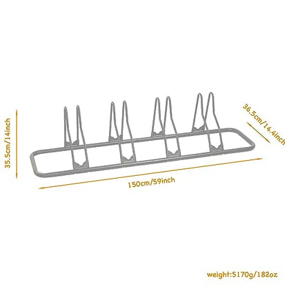 CyclingDeal Bicycle Floor Parking Rack Stand - for Mountain MTB Road Bike - Indoor Home Garage Storage - Classic 4 Bikes - size: 4 Bikes, style: Classic