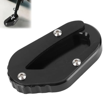 Motorcycle Kickstand Pad, Motorcycle Stand Pad Fit for Triumph Bonneville T100 / T120, Motorcycle Kickstand Foot Side Stand Extension Pad Support Plate, Soft Ground, Hot Pavement, Outdoor Parking