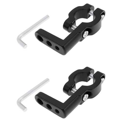 2Pcs Motorcycle Headlight Bracket Spotlight Bumper Mount Tube Clamp Holder for 17-22mm Tube