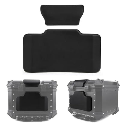 Motorcycle Top Case Passenger Backrest, PSLER Universal Motorcycle Back Cushion Top Box Trunk Cushion Tail Box Case Cushion Passenger Backrest Back Pad Trunk Sticker Decal Backrest