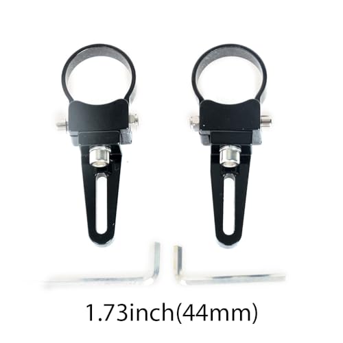 1.73 Inch Bull Bar Tube Mount Clamps JIUHUAN LED Light Bar Mounting Brackets Roof Roll Cage Holders for Offroad Trucks ATV SUV 2pcs - size: 1.73inch-L026