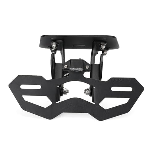 Motorcycle R25 R3 Fender Eliminator License Plate Holder/Tail Tidy Bracket For YAMAHA YZF-R25 2014-2023 / YZF-R3 MT-25 MT-03 2015-2023, LED License Plate Lights and Turn Signal Mounting Holes (Black)