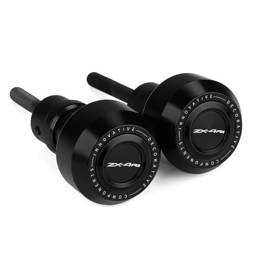 Motorcycle Frame Sliders Crash Bar Protector Compatible with Ninja ZX4R ZX4RR 2023 2024 2025 2026 | No Cut Kits Engine Fairing Guard Falling Protection ZX-4R ZX-4RR Accessories (Black-1) - color: black-1