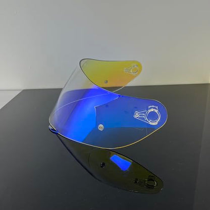 902 Helmet Visor Replacement,Motorcycle Helmet Face Shield for ILM 902,902L,902BT (Revo Clear Blue-Day&Night Use) - color: Revo Clear Blue-day&night Use