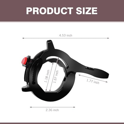 Motorcycle Cruise Booster, Labor Saving Anti-slip Cruise Throttle Plus Handlebar Clip, Modification Replacement Parts, Suitable for Most Motorcycles (Black)
