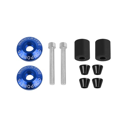 Motorcycle Bar End Plug Handlebars End Caps Grips Replacement for Yamaha Kawasaki Honda BMW Suzuki and All 7/8" Handlebar Grip - color: blue