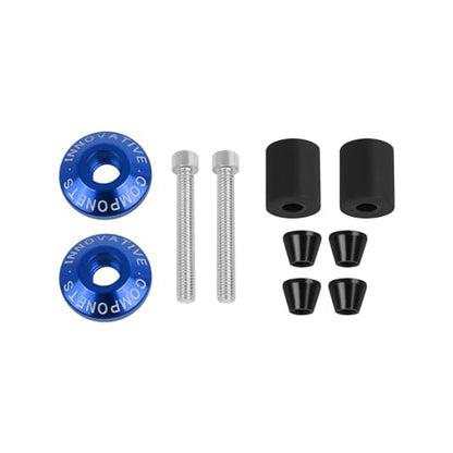 Motorcycle Bar End Plug Handlebars End Caps Grips Replacement for Yamaha Kawasaki Honda BMW Suzuki and All 7/8" Handlebar Grip - color: blue