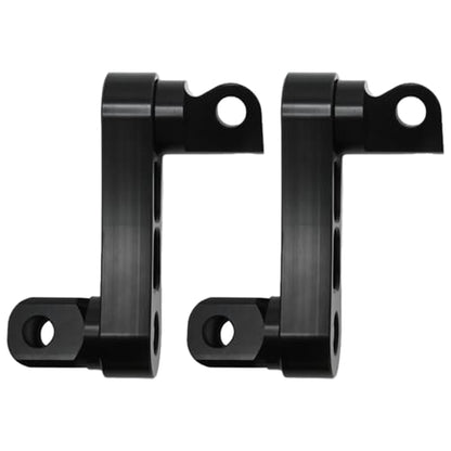 Adjustable Footpegs Highway Pegs Male Mount Foot Peg Clamp Support Extensions Bracket Replacement for Harley Davidson Sportster Dyna Softail Touring Road King Street Glide Road Glide Black
