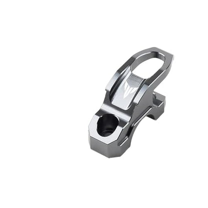 Motorcycle CNC Aluminum Brake Master Cylinder Holder Clamp Bracket Bag Hook Helmet Hanger Compatible with MT 03 07 09 MT-07 MT-09 - size: Titanium