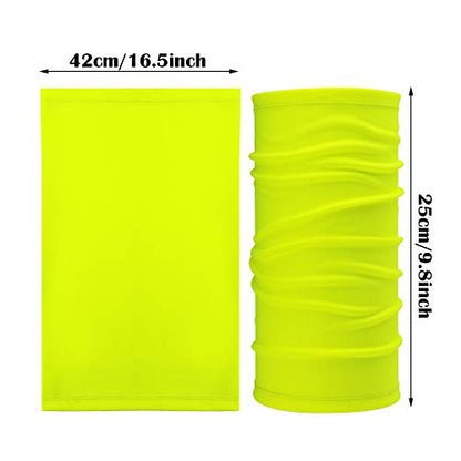 Geyoga 6 Pieces Summer UV Protection Cooling Neck Gaiter Face Clothing Neck Gaiter Mask Scarf Sunscreen Breathable Bandana - color: Delicate Colors