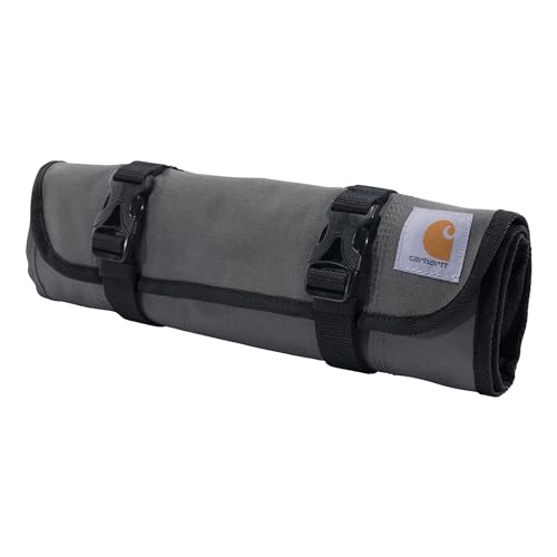 Carhartt Utility Roll Organizer, Durable, Water-Resistant Tool Roll, Gravel, 18 Pocket - color: Gravel, size: 18 Pocket