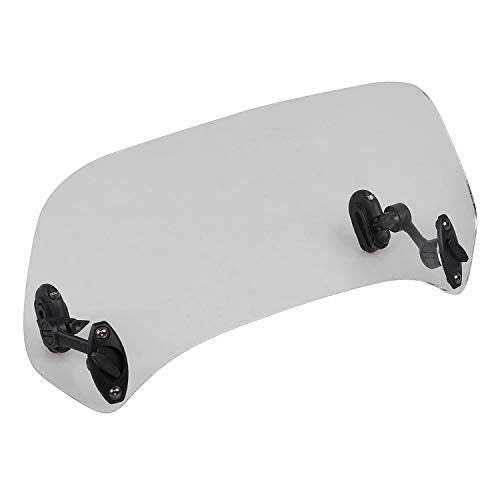 Clear Universal Adjustable Clip-on Windscreen Extender Spoiler Air Deflector Fit for Harley And All Motorcycle With Windshield Models - size: Clear