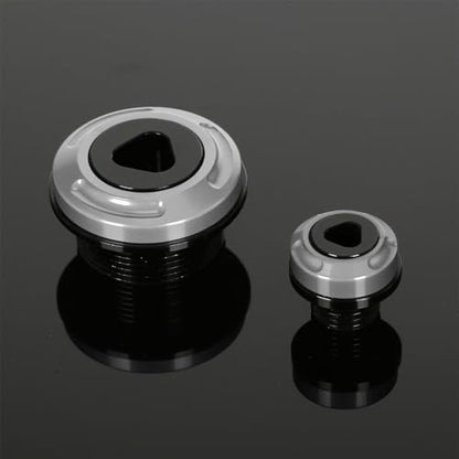 Monkey125 Engine Crankcase Cover Plugs Compatible with Monkey 125 GROM CT125 DAX 125 CNC Motorcycle Accessories Crankcase Hole Plug (Titanium) - color: Titanium3