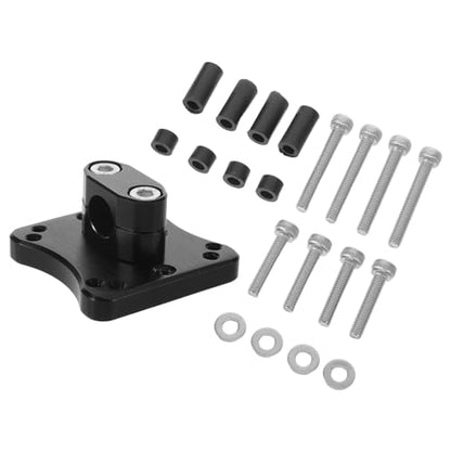 Motorcycle GPS Navigation Holder Universal Compatibility Aluminum Alloy Phone Mount Stable Performance Handlebar Bracket for Secure Bike Navigation Black