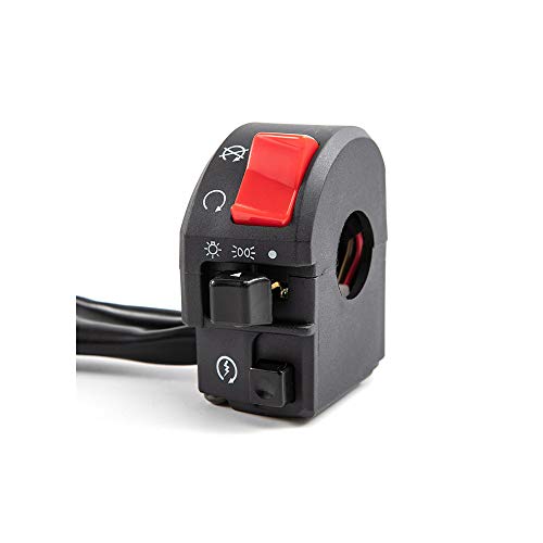 Universal Motorcycle Switch 7/8” 22mm Motorcycle Horn Button Blinker Fog Light Light Start Handlebar Electric Control Switch