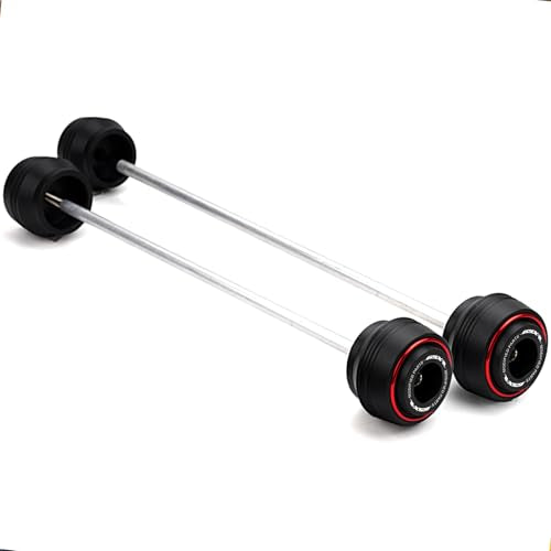 Motorcycle Front Rear Fork Sliders Wheel Frame Slider Crash Protector Axle Slider Crash Pads Compatible With 2026 GSXR 600 GSX-R 750 1000 GSX-R750 gsx-r600 gsxr1000 r (Red) - color: Red