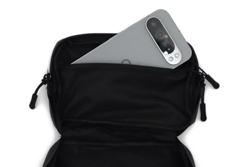 Havoc Racing Bar Bag - Universal Handlebar Bag for Motorcycles, Dirt Bikes, ATVs, UTVs - Fits Goggles, Phone, Tools -8"x5"x2" - color: Black