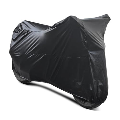 Motorcycle Cover Soft Stretch Waterproof Motor Cover Dustproof Durable Motorbike Cover for Indoor and Outdoor, 96 inches - size: 96 x 49 x 41 inches