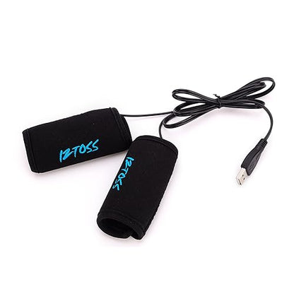 Universal USB Electric Heated Handlebar Wraps Covers Grips with Temperature Control for Motorcycle E Bikes Mountain Bike
