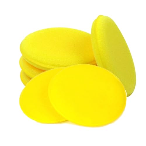 Sponge Polishing Body Car Motorcycle Applicator Wax Pads Coating Pad Smooth Car, Car Waxing Sponge - color: 6pcs