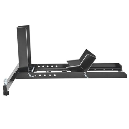 VEVOR Motorcycle Wheel Chock, Max. 1800 lbs Heavy Duty Motorcycle Stand, with 6 Adjustable Holes, Durable Steel Construction, Fits 15"-22" Wheels, Work with Off-Road and Regular Bikes
