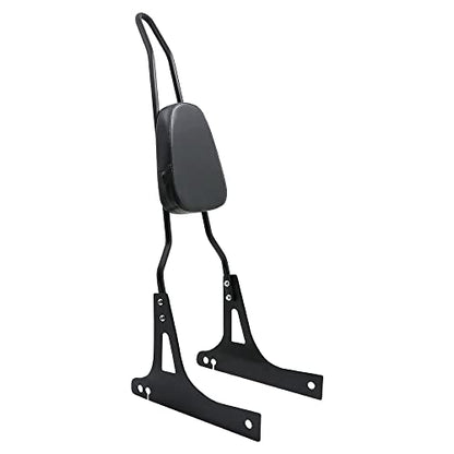 Motorcycle Detachable Pad Passenger Backrest Sissy Bar for 2006-2016 Harley Davidson Dyna FLD Street Bob FXDB FXD Wide Glide Super Glide Custom FXDC Low Rider FXDL Black - color: Black