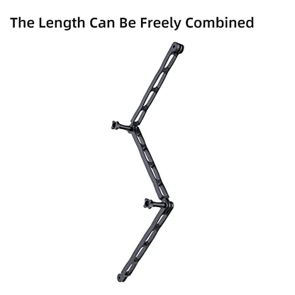 Aluminum Alloy Extension Arm for Gopro, Metal Pole Mount Helmet Stick Extension Arm Mount for Gopro Hero 13/12/11/10/9/MAX/8/7/6, DJI Action 5 Pro/4/3/2, Insta 360 One RS and More (Black-7.1in'')