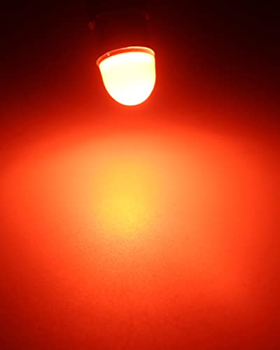 Keiurot 1893 Led Bulb 1895 1815 1816 53 57 Bulb BA9S Led Bulb for Indicator Lights Car Dome Map Trunk License Plate Courtesy Step Light Red DC AC 12V, 10-Pack - color: Red BA9S Led Bulb