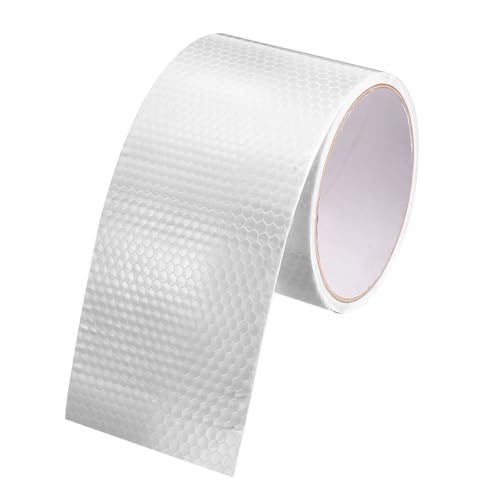 MECCANIXITY Reflective Tape, 2" x 10 Ft Night Safety Caution Warning Tapes Adhesive Tapes Waterproof PVC Marking Stickers for Trailers Motorcycle Steps Floor Boats Floor, White - color: White, size: 2 Inch x 10 Ft