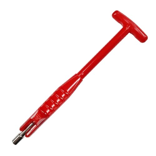 Car Tire Valve Stem Puller/Installer Tool with T Handle - No Scratch Car Valve Stem Remover Extender Adapter Replacement - Universal Car Tire Valve Stem Removal and Installation Repair Tool (Red) - color: Red