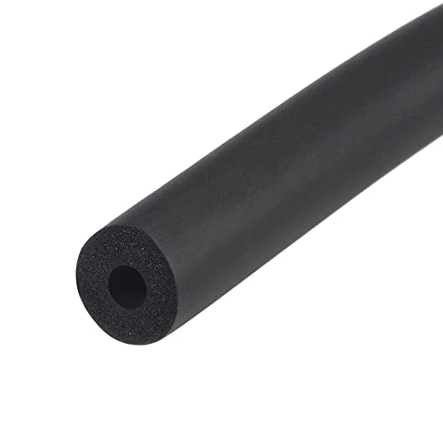 uxcell Foam Tubing for Handle Grip Support, Pipe Insulation, 6mm(1/4") ID 16mm OD 1m Length Black - color: Black, size: 6mm x 16mm