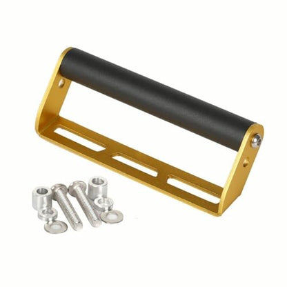 Off-Road Motorcycle Phone Mount, Universal Handlebar Mount for GPS Navigation & Smartphone, Dirt Bike Phone Holder (Gold) - size: Gold