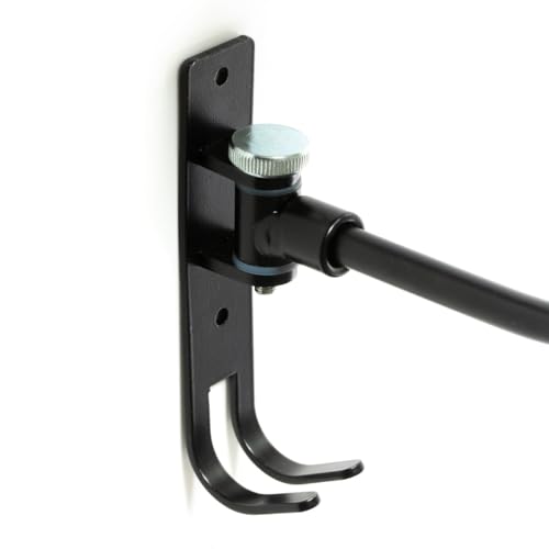 Motorcycle Helmet Rack, Black Wall Mounted Holder - 3 Pack with Metal Hook Hanger for Gear and Accessories, adult