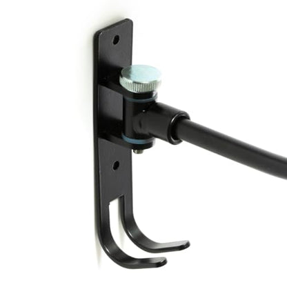 Motorcycle Helmet Rack, Black Wall Mounted Holder - 3 Pack with Metal Hook Hanger for Gear and Accessories, adult