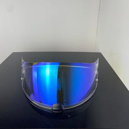 HJ20M Helmet Visor With Anti Fog Film, Motorcycle Helmet Face Shield Windshield Lens For HJC C70 FG-17 FG-ST IS-17 (Revo Clear Blue) - color: Revo Clear Blue