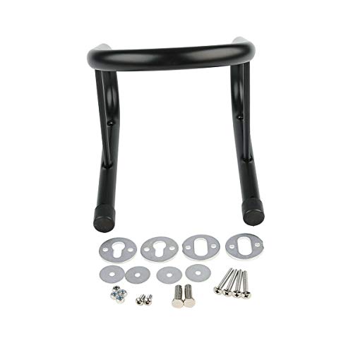 Green-L Motorcycle 2pcs Black 6.5" Wheel Chock Kit Scooter Bike Stand Trailer Truck Mount Kit Steel - color: 2 pcs