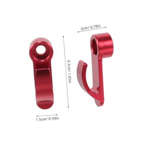 Garneck Universal Motorcycle Hook Aluminum Handlebar Double Hanger for Luggage Bags and Tools Compatible Scooters and Bicycles for Riding Gear Storage